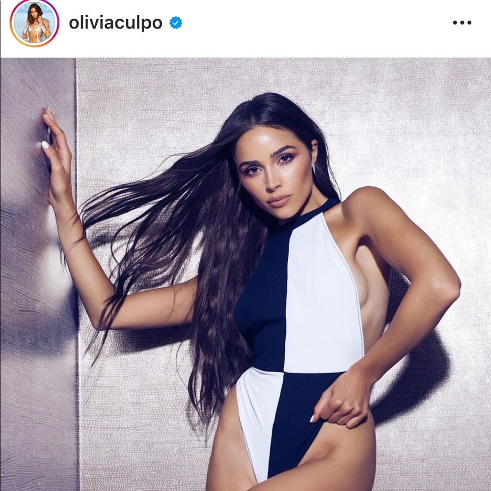 Volcano B&W Simply Rib One Piece Swimsuit